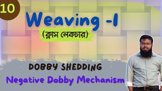 Weaving 1 Lecture 10  Dobby Shedding  Hattersley or Keighley Negative Dobby Shedding Mechanism [upl. by Htrap]