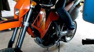 KTM 620 LC4 Supermoto SC  how to start up [upl. by Anaujit]