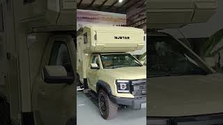 Customized matte black njstar rv explore off road compact camping RV with 360 degree Au coupler [upl. by Pegasus]