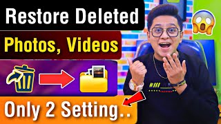 How To Recover Deleted Photo Video On Android Phone  Delete Photo Ko Wapas Kaise Laye Tutorial Tip [upl. by Ajan]