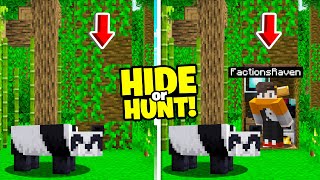 making an quotinvisiblequot Jungle Base in Minecraft Hide or Hunt [upl. by Ilke]