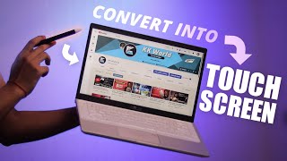 How to Convert Laptop into Touch Screen  Make Touchscreen Computer with Hello X3 [upl. by Yasnyl584]