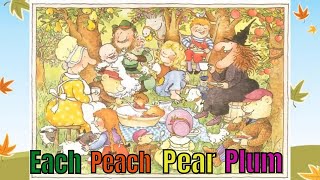 Each Peach Pear Plum Kids story read aloud by Janet amp Allan Ahlberg ARC Stories [upl. by Arrio]