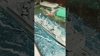 Diorama GERMAN NAVY BadenWurttembergclass frigate 1700 [upl. by Assyral]