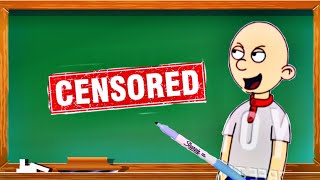 Classic Caillou Writes The Swear Word On The Chalkboard And Gets Grounded [upl. by Benco362]