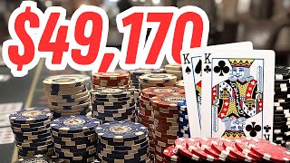 49170 BIG ONE Poker Tournament Final Table  14k for 1st Place [upl. by Honey]