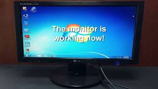 How to repair LG Flatron L177WSB 17quot LCD Monitor [upl. by Pilihp]