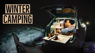 How To Stay Warm Winter Car Camping [upl. by Koralle76]