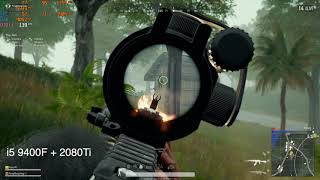 i5 9400FRTX2080Ti Vs i7 9700KGTX1080Ti Gaming PUBG [upl. by Alliuqet]