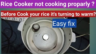 How to repair Rice cooker if its not cooking properly [upl. by Leo]