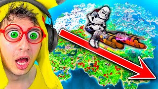 CRUZAR EL MAPA SÓLO en NAVE de STAR WARS en Fortnite [upl. by Oakie]