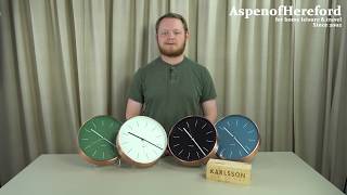 Karlsson 275cm Minimal with Copper Case Wall Clock  Aspen of Hereford [upl. by Erialcyram642]