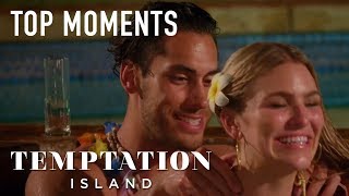 Temptation Island  David And Toneata Get Steamy In Hot Tub  Season 2 Episode 3  on USA Network [upl. by Ayoral]