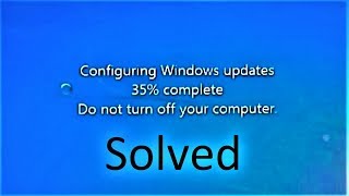 How to fix Failure Configuring Windows Updates stuck at 35 [upl. by Demmer]