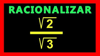 ✅👉 Racionalizacion de Denominadores con Raiz arriba y abajo ✅ Racionalizar Denominadores [upl. by Bertsche]