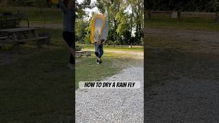 Proper way to dry a tent rain fly [upl. by Arah]