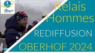 BIATHLON 20232024 RELAIS HOMMES OBERHOF 2024 [upl. by Kingsly]