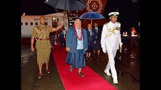 Arrival of Prime Minister of the Independent State of Samoa Hon Tuilaepa Aiono Sailele Malielegaoi [upl. by Iem]