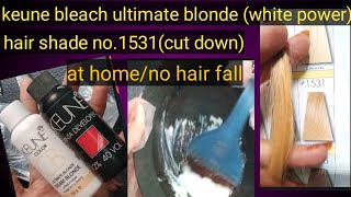 How to do keune bleach ultimate blondequotcut downquothair shade 1531 Azrasparlour [upl. by Lenoil404]