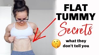 How To Get A FLAT STOMACH  Secrets amp Tips to Lose Lower Belly Fat [upl. by Auhsuj885]