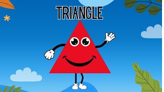 Triangle Song  Learn Shapes song for kids  Triangle Song For Kids  Nursery Rhymes Learn Triangles [upl. by Enneira]