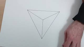 HOW TO DRAW A PERFECT TETRAHEDRON SACRED GEOMETRY extended [upl. by Johnny]