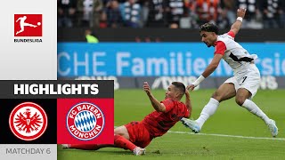 SGE Saves Draw In Injury Time  Eintracht Frankfurt  Bayern München 33  Highlights  MD 6 [upl. by Berkin]