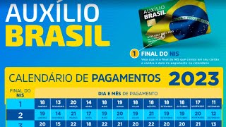 GOVERNO DIVULGA CALENDÁRIO DO AUXÍLIO BRASIL 2023 OFICIAL  VEJA TODAS AS DATAS NOVO BOLSA FAMÍLIA [upl. by Yancey459]