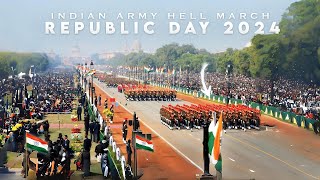 Indian Army Hell March 2024  Republic Day Parade  Explore India [upl. by Crifasi685]