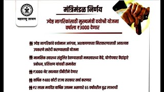 मुख्यमंत्री वयोश्री योजना quot 3000 रु मिळणार  mukhyamantri Vayoshri Yojana 2024 कागदपत्रे green [upl. by Wiatt119]