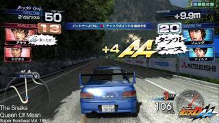 Queen Of Mean  The Snake  Initial D Arcade Stage 6 AA Double Ace 頭文字D6 BGM [upl. by Selim60]