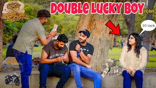 Double Lucky Boy Prank  Prank in Pakistan  Humanitarians Mini [upl. by Namia]