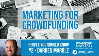 Marketing for Crowdfunding [upl. by Yrolam]