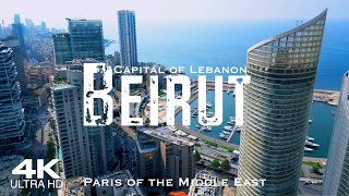 BEIRUT 2024 🇱🇧 بيروت Drone Aerial 4K  Lebanon لُبْنَان [upl. by Lorrac]