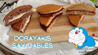 DORAYAKI SALUDABLE  3 Recetas FACILES Y RAPIDAS de PANCAKE JAPONÉS [upl. by Khoury812]