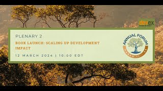 Book Launch  Scaling Up Development Impact [upl. by Natie]