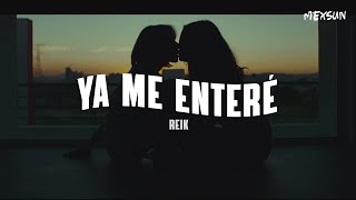 Reik  Ya Me Enteré Letra [upl. by Esahc366]