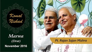 Raag Marwa Drut  Pt Rajan Sajan Mishra  Hindustani Classical Vocal  Part 25 [upl. by Rheingold664]