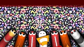 WORLD RECORD MASS SLITHERIO SERVER  Slitherio Gameplay  Hacking Slitherio Hack  Mods [upl. by Ateinotna]