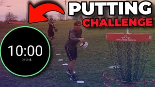 Attempting Simons Putting Challenge 10 Minute Edition [upl. by Meehyr519]