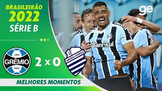 GRÊMIO 2 X 0 CSA  MELHORES MOMENTOS  33ª RODADA BRASILEIRÃO SÉRIE B 2022  geglobo [upl. by Fania]