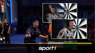 SPORT1Kommentator rastet bei 9Darter aus  SPORT1  DARTS WM 2022 [upl. by Cull]