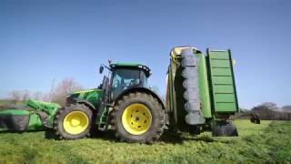 Nouveau John Deere 7270R I FaucheMower Krone 9M I Cuma De Bais [upl. by Alviani39]