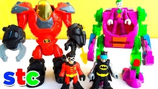 Imaginext Robin Robot Mecanico vs Joker Robot Suit [upl. by Antebi]