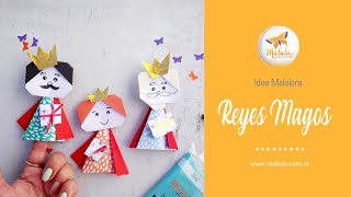 Títeres de Papel Reyes Magos Craft y Origami para niños [upl. by Pirozzo]