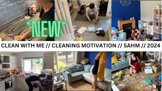 NEW CLEAN WITH ME  CLEANING MOTIVATION  SAHM  2024 [upl. by Oniram]