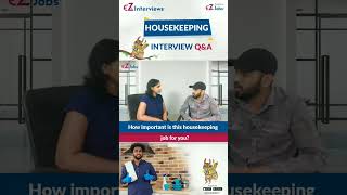 Housekeeping Interview QampAs in English I How important is this housekeeping job for ou [upl. by Ylimme771]