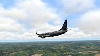 Xplane11 UK Newquay Cornwall AirportEGHQ Approach amp Landing [upl. by Treacy841]