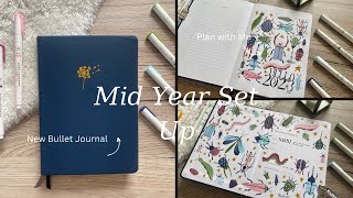 Mid Year Bullet Journal Set Up  2023 Bullet Journal Set Up  Simple Bullet Journal  Bug Bujo Theme [upl. by Aala]