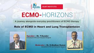 Role of ECMO in Heart and Lung Transplantation – Dr T Sunder Consultant CTVS amp Transplant Surgeon [upl. by Venable577]